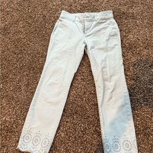 LOFT Women's Light Blue Capris
